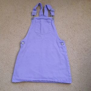 Next Brand Girls Purple Denim Pinafore